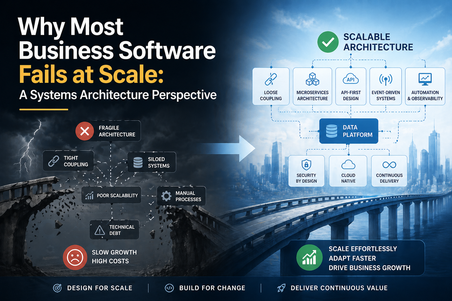 Why Most Business Software Fails at Scale: A Systems Architecture Perspective