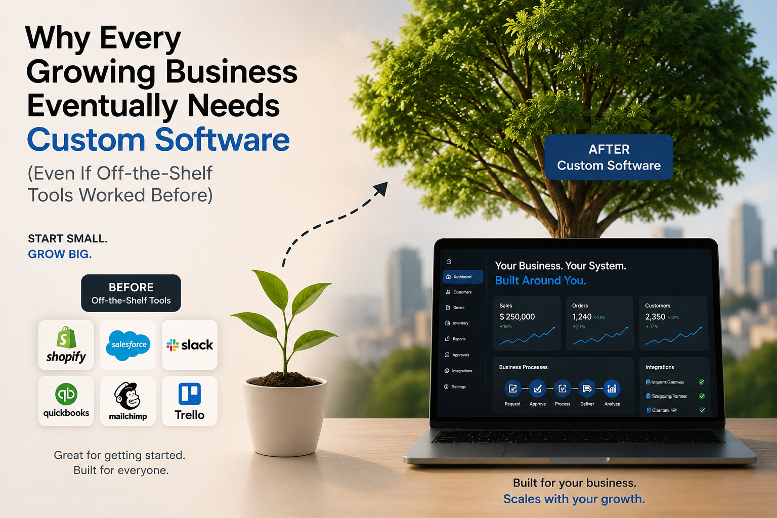 Why Every Growing Business Eventually Needs Custom Software (Even If Off-the-Shelf Tools Worked Before)